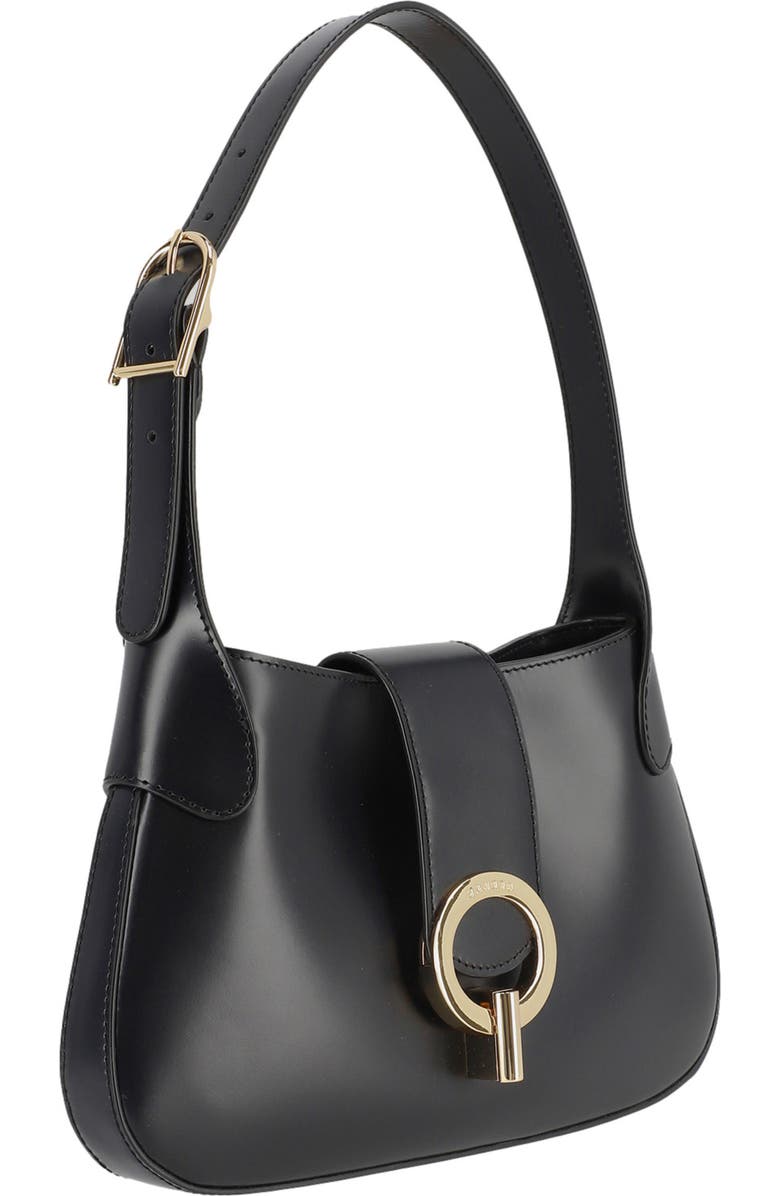 SANDRO Sweet Janet Leather Shoulder Bag, Alternate, color,