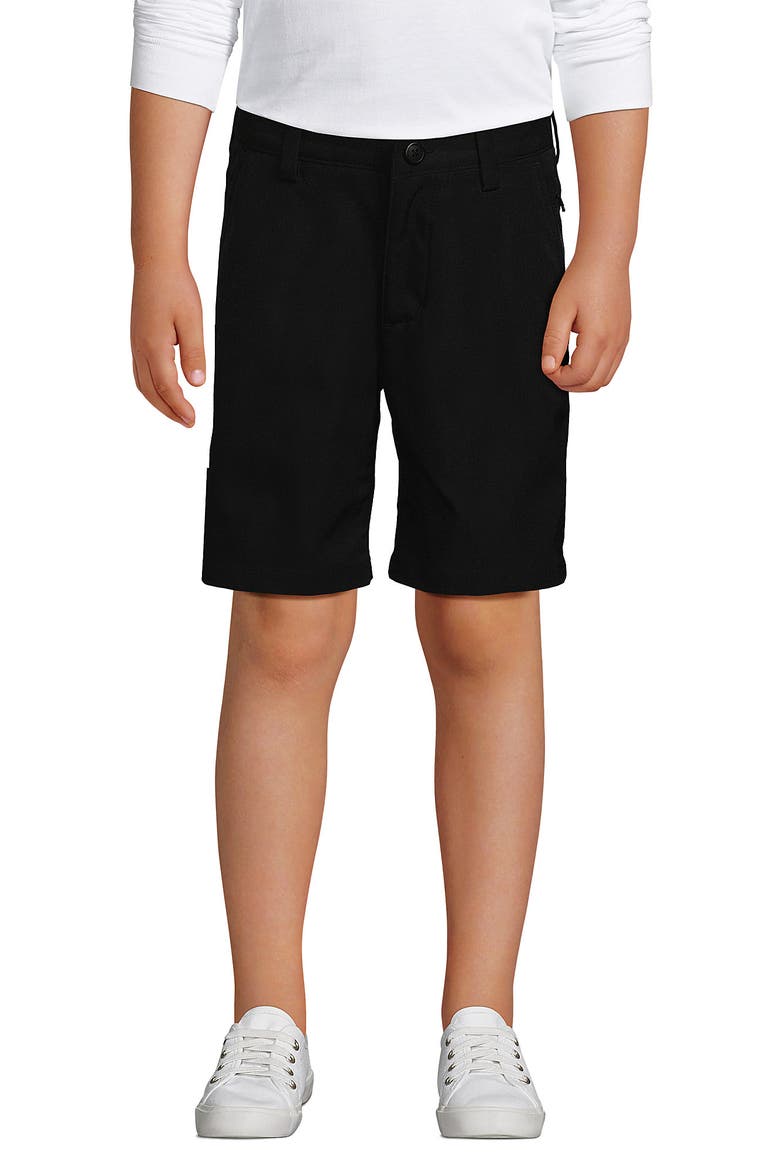 Boys Husky Active Performance Chino Shorts, Main, color, Black