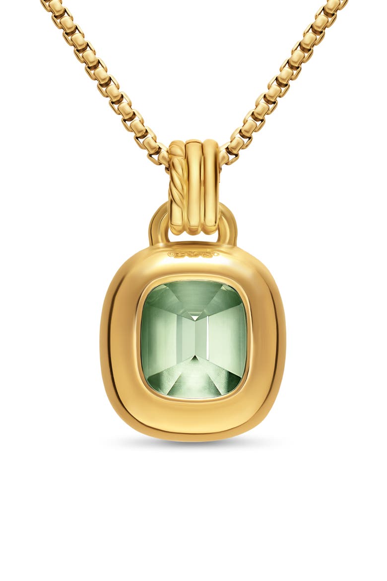 DY Mercer® Semiprecious Stone Amulet, Alternate, color, PRASIOLITE