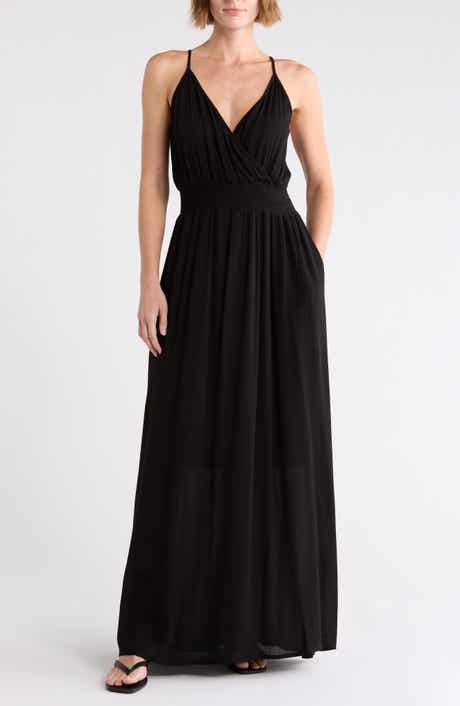 Spaghetti Strap Gauze Maxi Dress