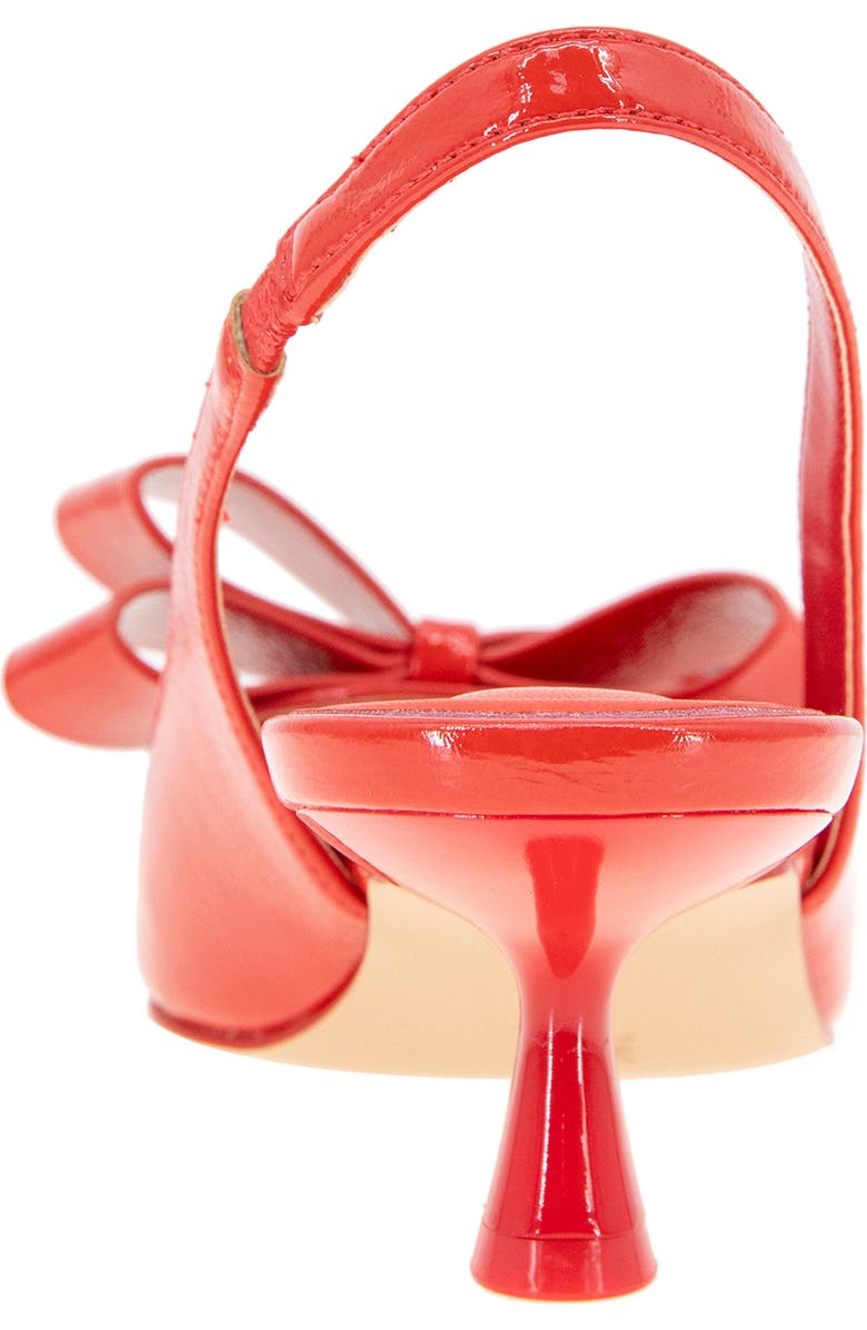 BCBGeneration Kasti Pointed Toe Slingback Pump, Alternate, color, Tomato Patent