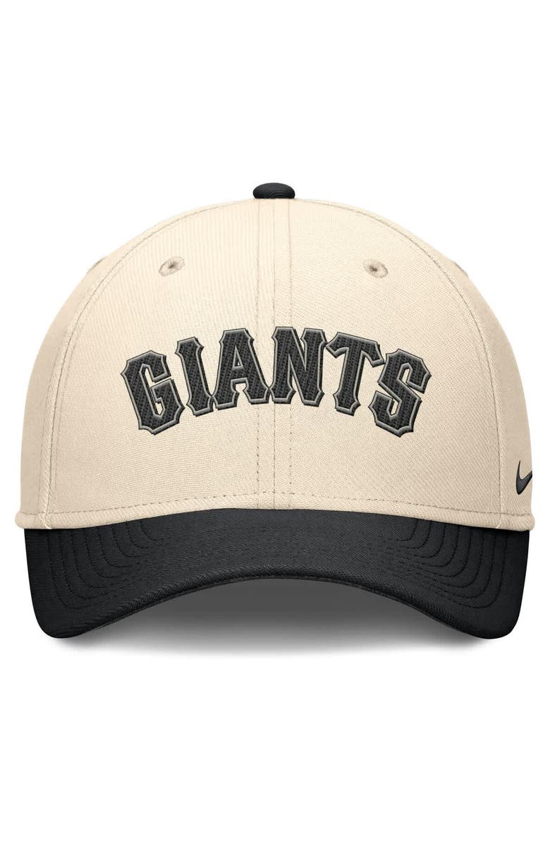Nike Men's Nike Natural/Black San Francisco Giants Statement Rise Performance Flex Hat, Alternate, color, Natural
