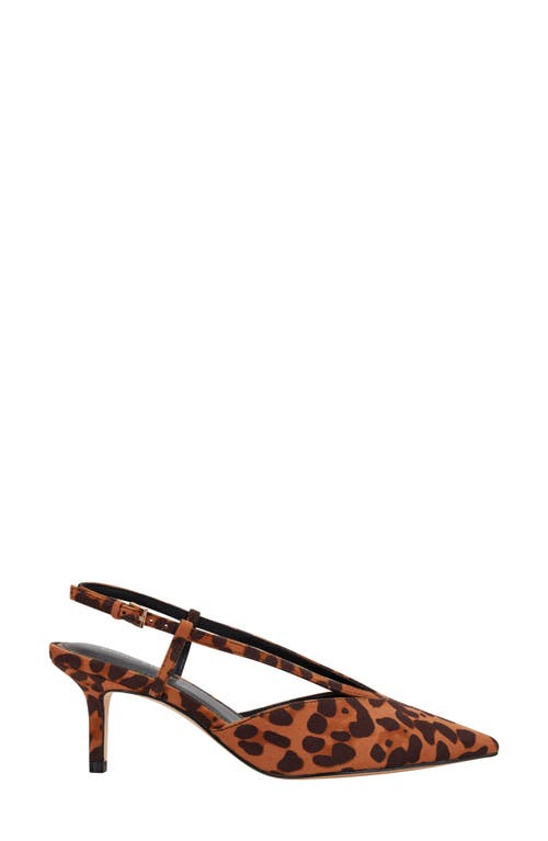 Marc Fisher Wishbone Slingback Pump In Brown
