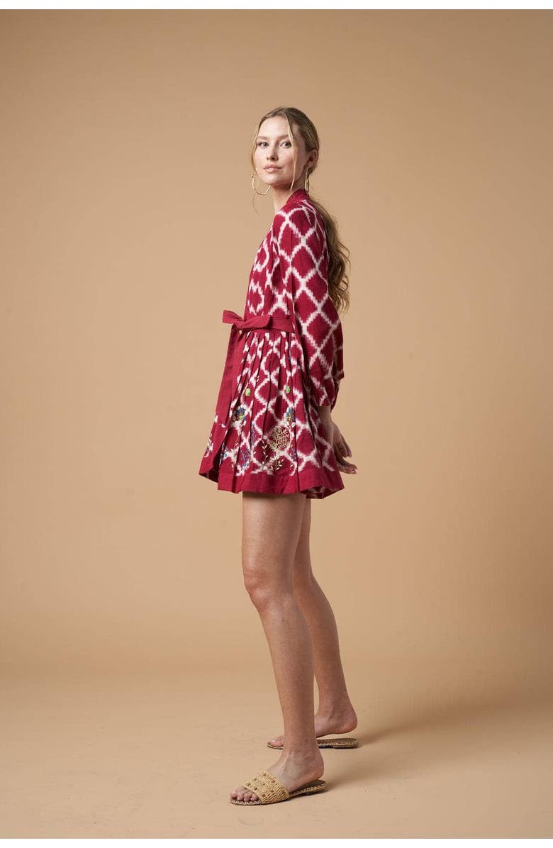 GUADALUPE DESIGN Ada Kimono Dress, Alternate, color, Red