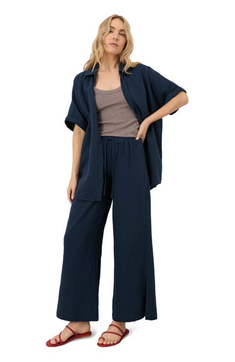 Organic Cotton Coastal Double Gauze Pants