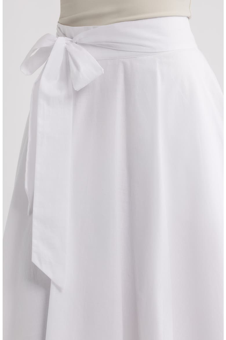 Tie Waist Midi Skirt, Alternate, color, IVORY