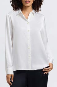 Foxcroft Bianca Satin Shirt