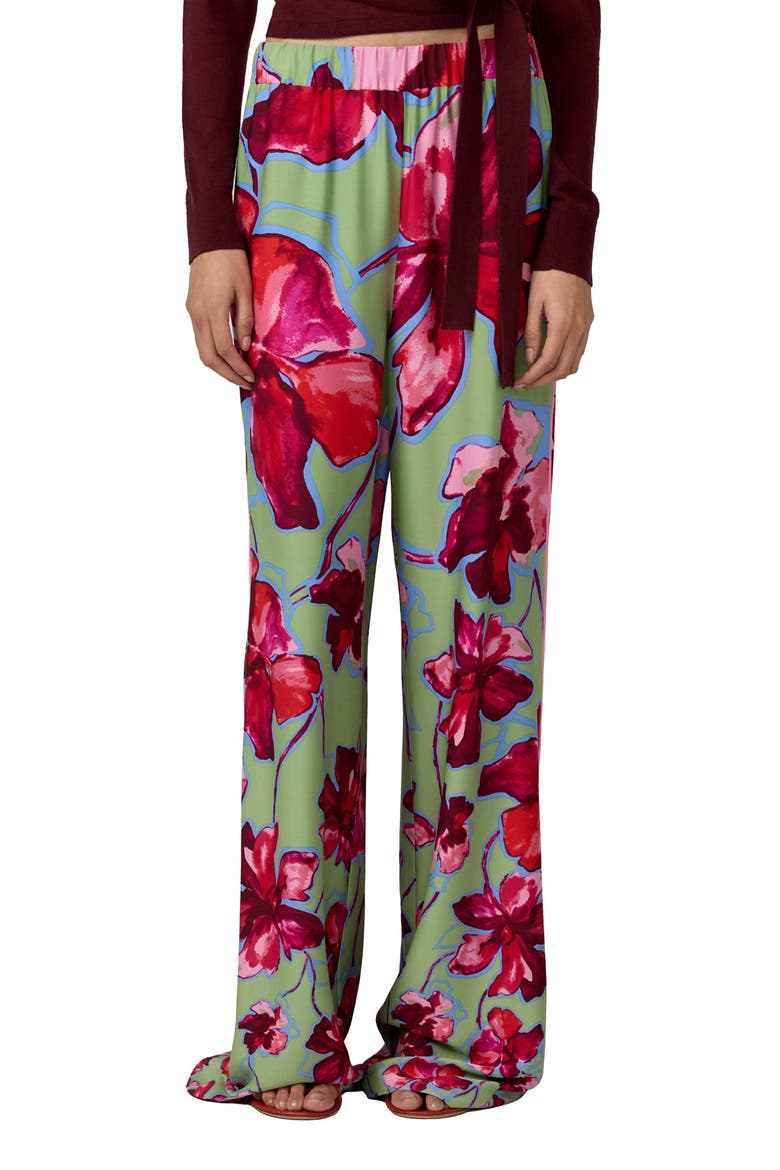 Verick Print Wide Leg Pants, Main, color, HIBISCUS SMOKE DEGRADE