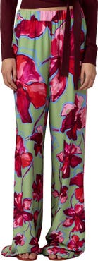 Diane von Furstenberg Verick Print Wide Leg Pants