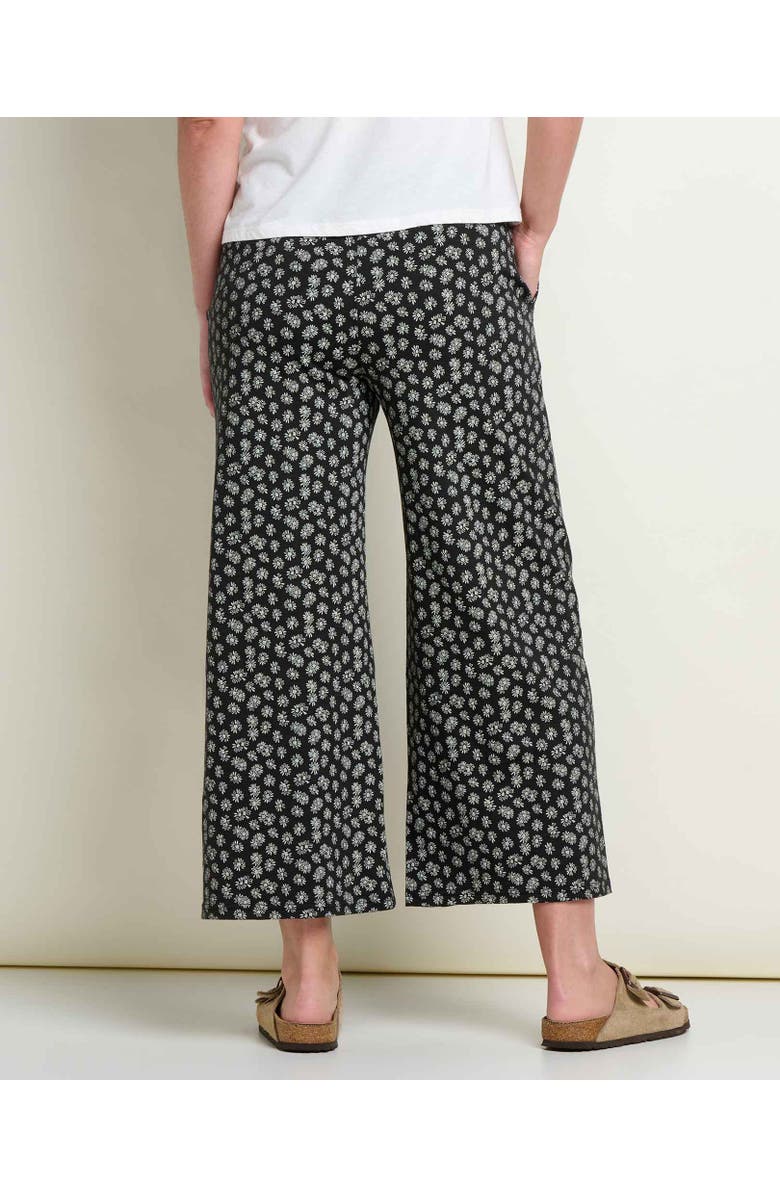 Toad & Co Chaka Wide Leg Crop Pant, Alternate, color, Black And Salt Print