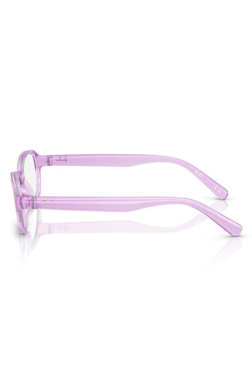 Ray Ban Ray-ban Kids' 46mm Small Pillow Optical Glasses In Transparent Violet