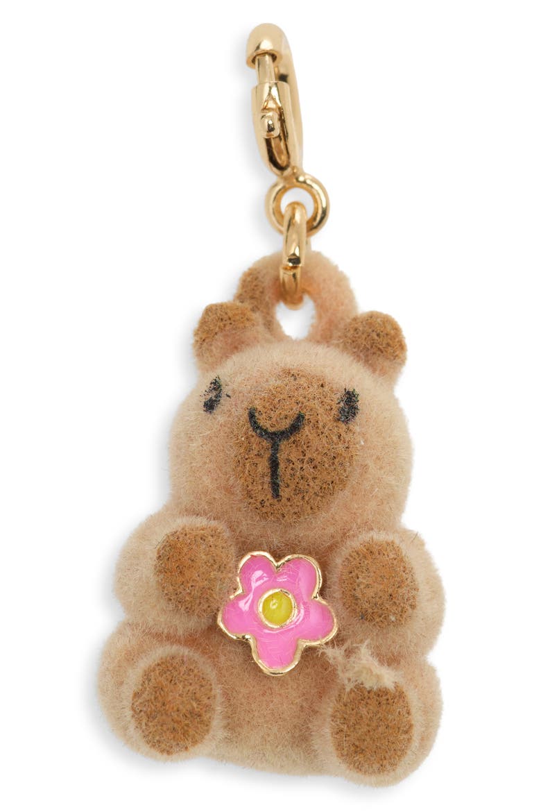 Kids' Furry Capybara Charm, Main, color, BROWN MULTI