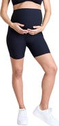 MOTHERHOOD MATERNITY 6 1/2" Ribbed Maternity Biker Short