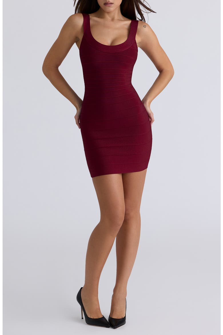 The OG Bandage Minidress, Main, color, WINE
