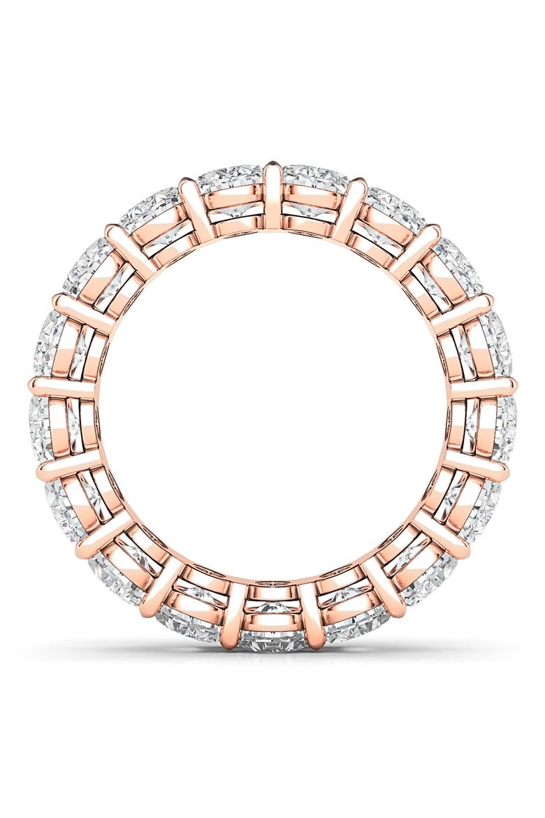 Oval Cut Lab Grown Diamond Eternity Band, Alternate, color, ROSE GOLD