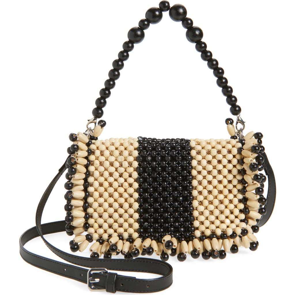 Dolce Vita Seychell Beaded Convertible Crossbody Bag In Brown