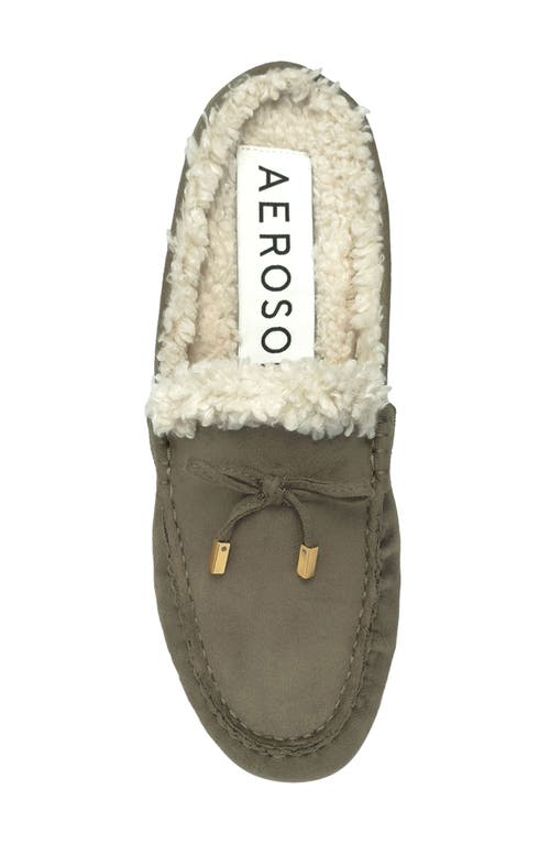 Aerosoles Dafina Faux Fur Mule In Green