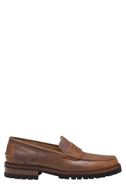 Johnston & Murphy Collier Penny Loafer In Brown