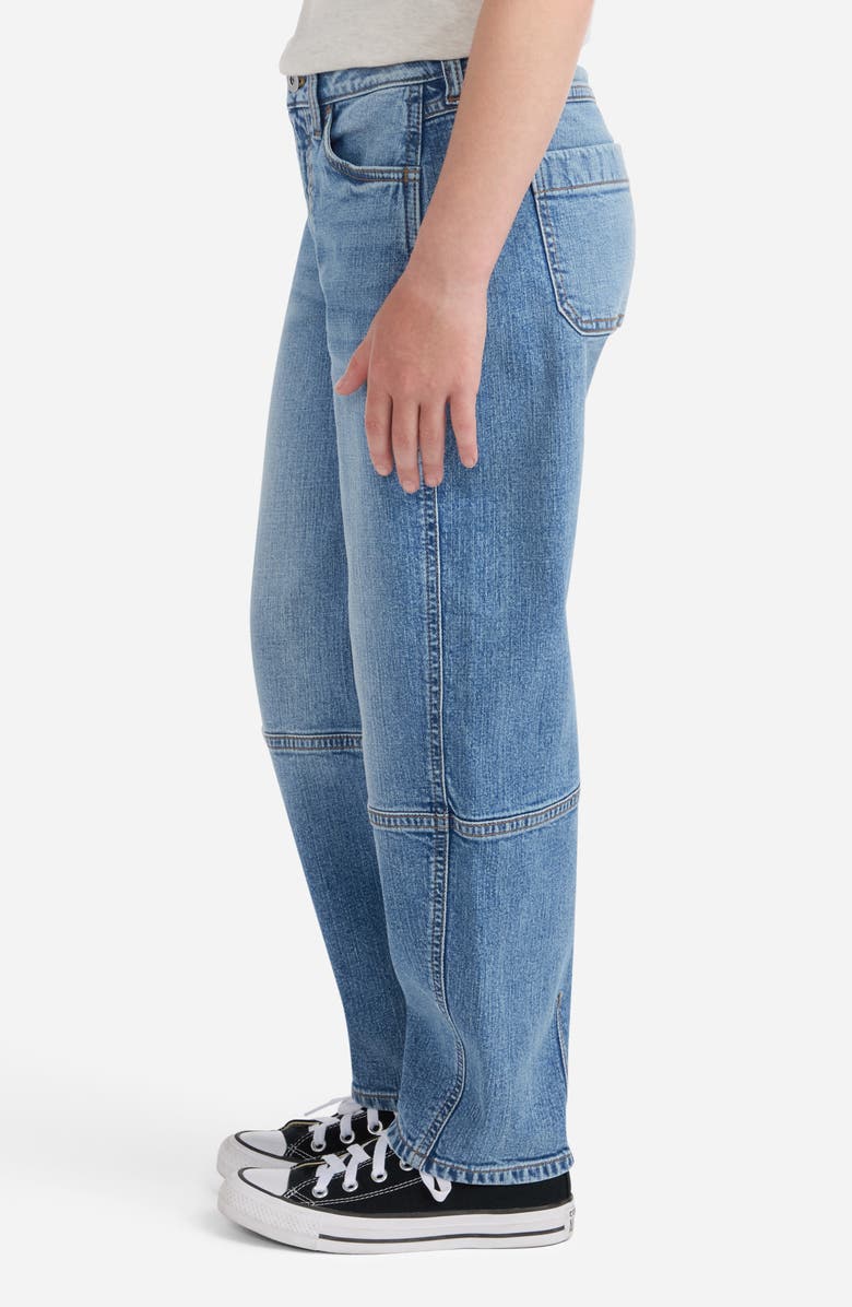 abercrombie kids Kids' High Waist Balloon Jeans, Alternate, color, Blue