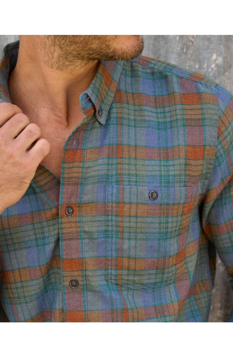 Toad & Co Airsmyth Long Sleeve Shirt, Alternate, color, Dark Roast Tonal Madras
