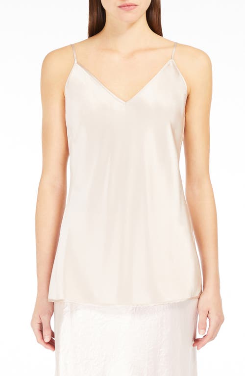 Max Mara Leisure Lucca Stretch Silk Camisole in Pink 