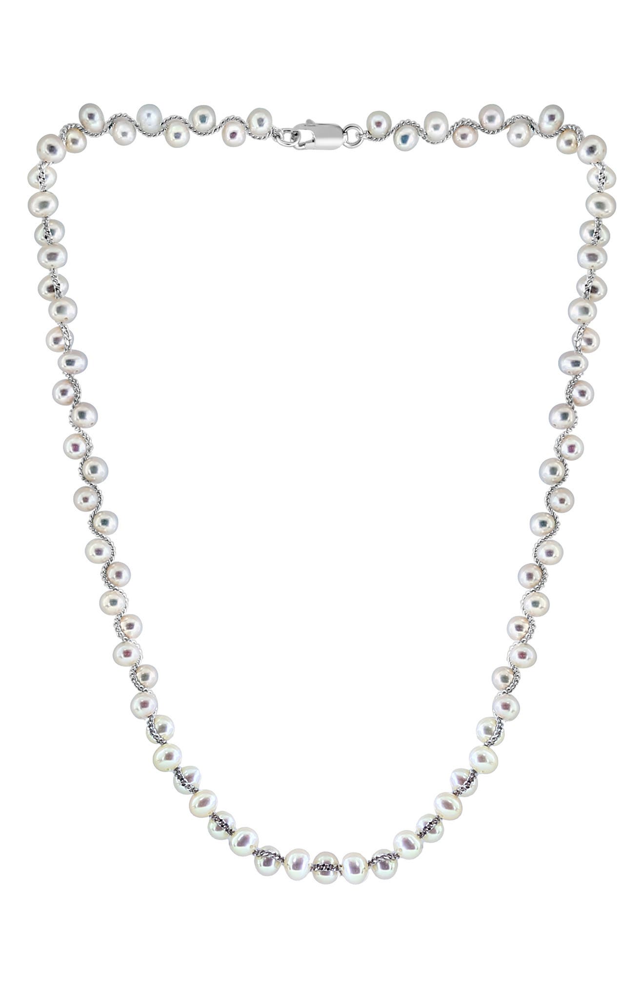 EFFY Sterling Silver Freshwater Pearl Necklace