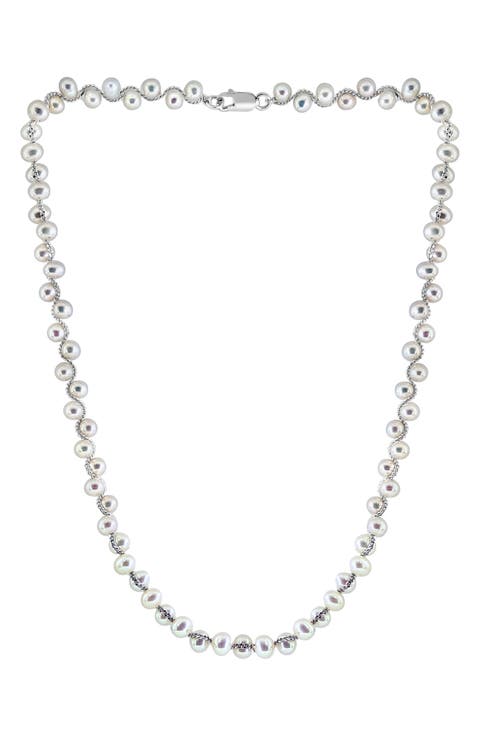 Sterling Silver Freshwater Pearl Necklace