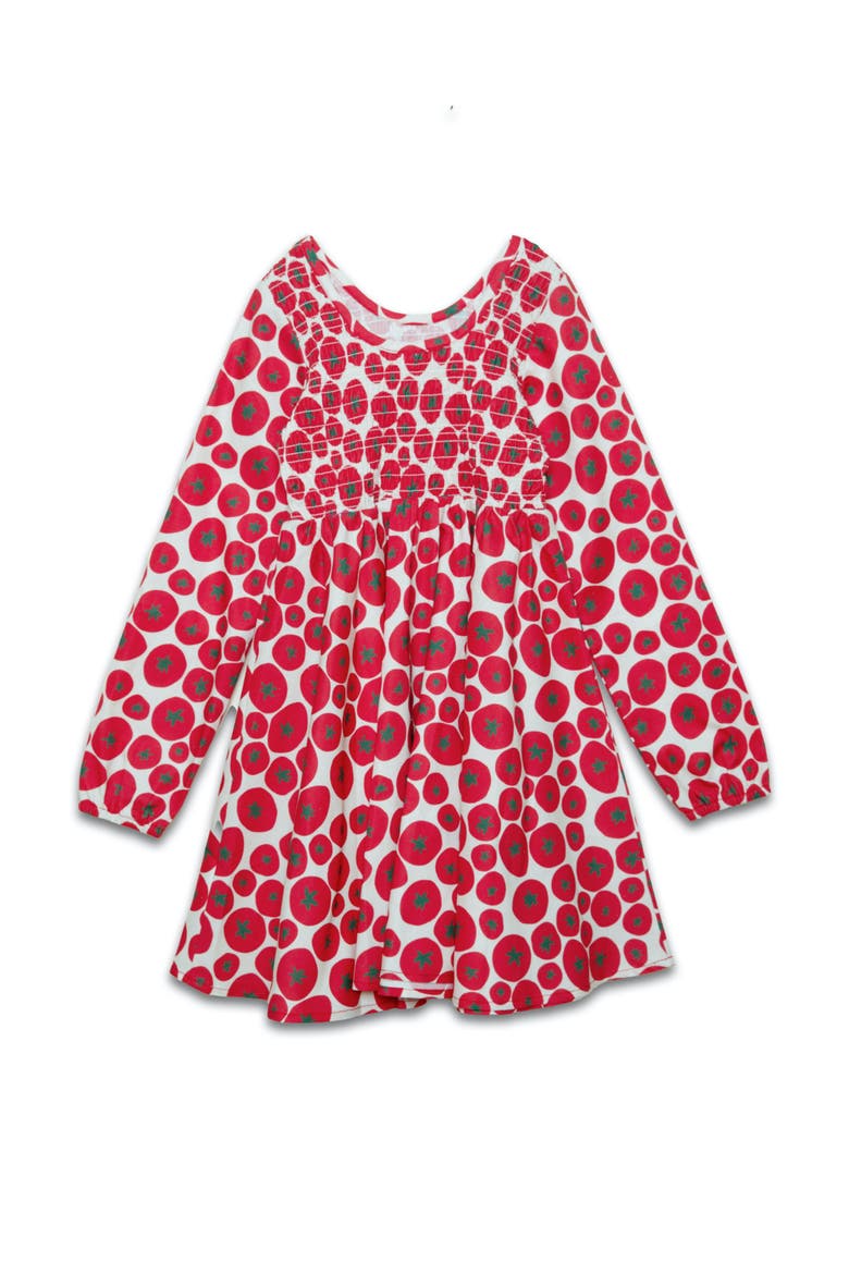Ruched Dress, Alternate, color, Tomato