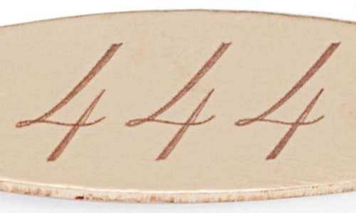 Set & Stones Engraved Angel Number Bracelet In Gold