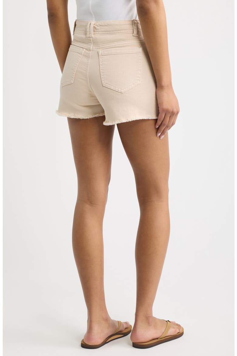 Cuffoff Denim Shorts, Alternate, color, VANILLA