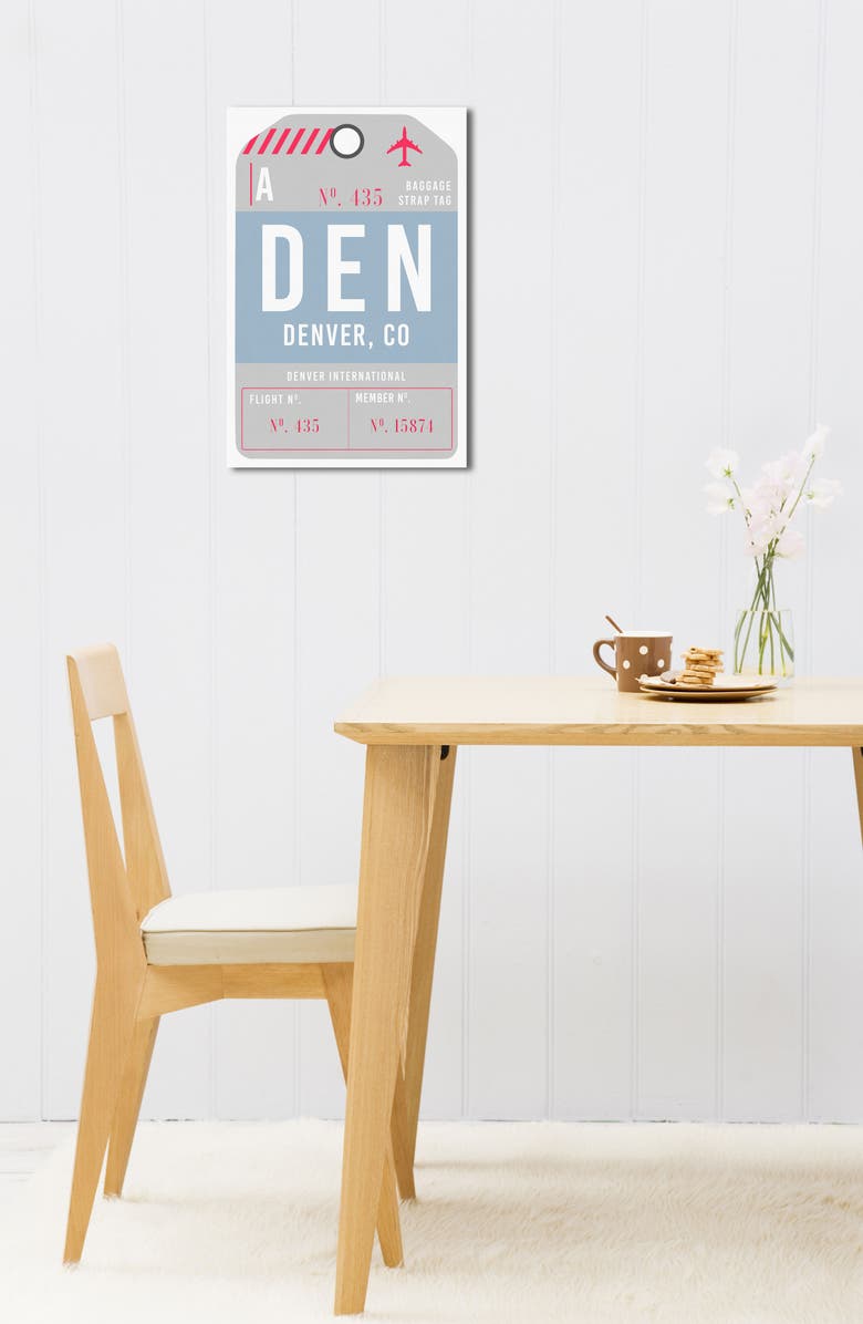 Oliver Gal Denver Luggage Tag Wall Art, Alternate, color,