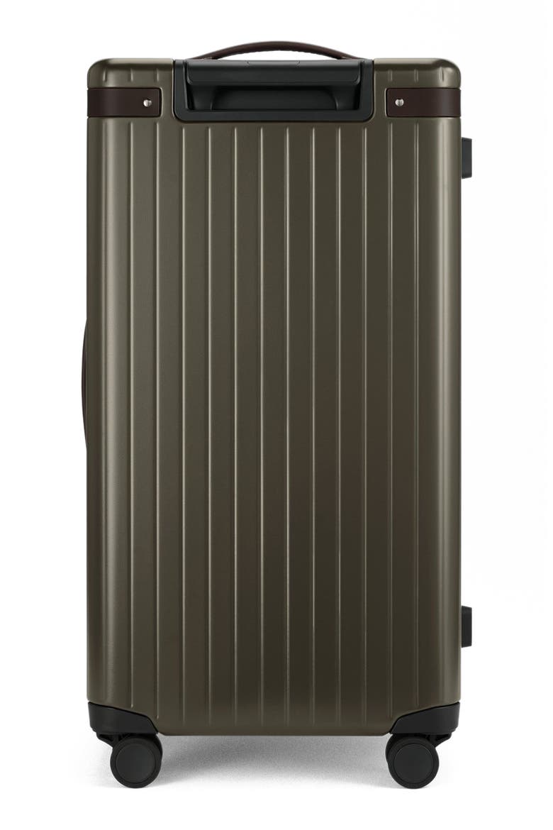 The Trunk Suitcase, Alternate, color, Dark Olive / Chocolate