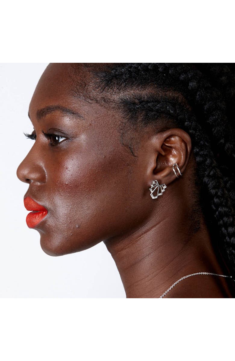 Lucy Quartermaine Chrysler Studs, Alternate, color, Sterling Silver