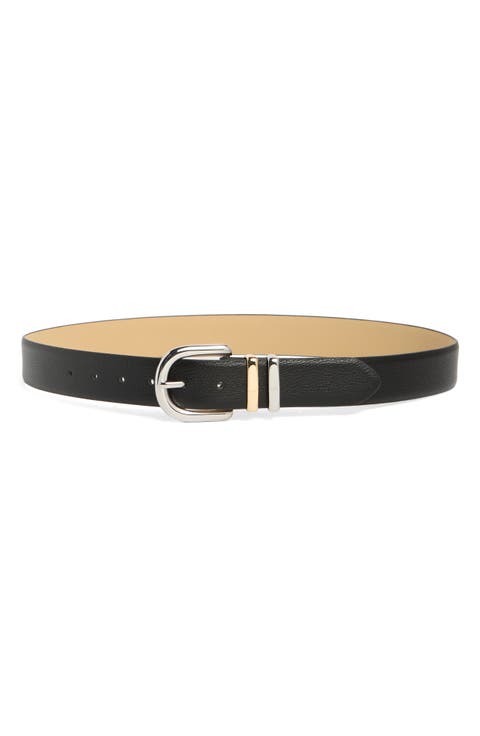 Chunky Two-Tone Metal Belt