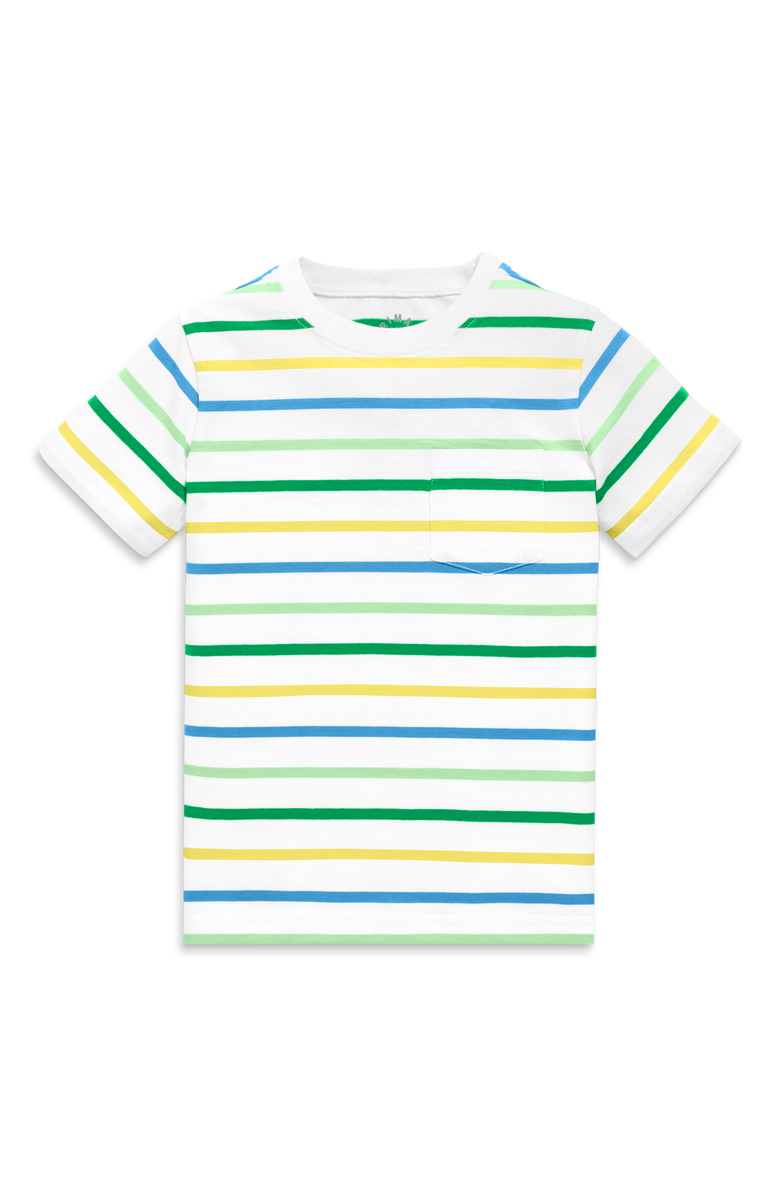 Primary Kids Multi-Stripe Pocket Tee, Main, color, 