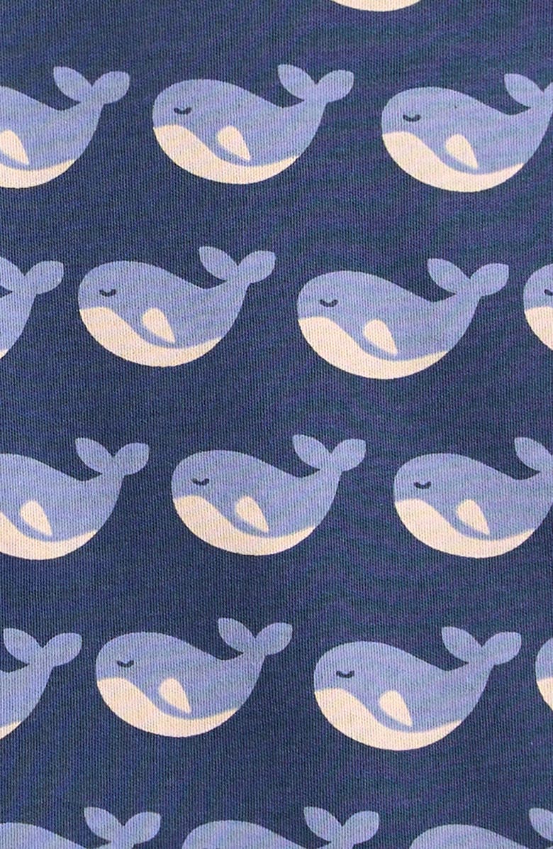 Little Green Radicals Whales Assorted 2-Pack Organic Cotton Bodysuits, Alternate, color, Blue