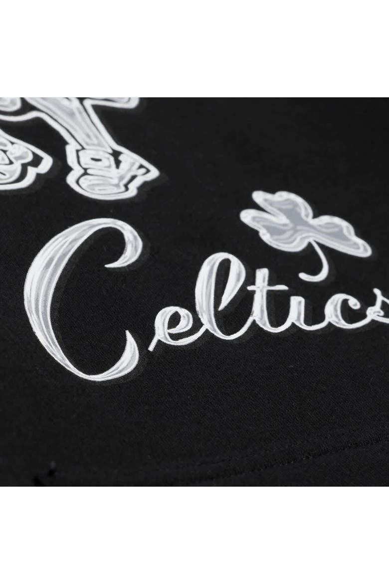 Men's Mitchell & Ness Black Boston Celtics Chrome Hoodie, Alternate, color, Black