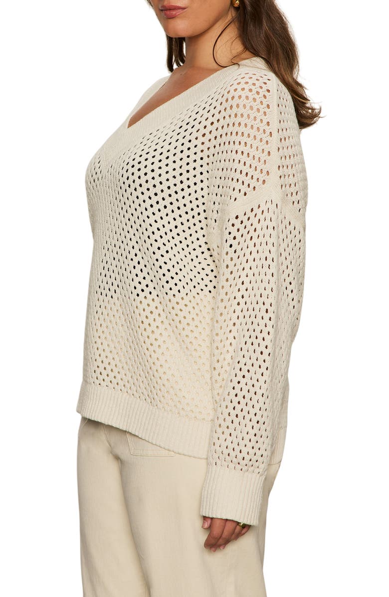 Sanctuary Airy Openwork Sweater, Alternate, color, Macrame