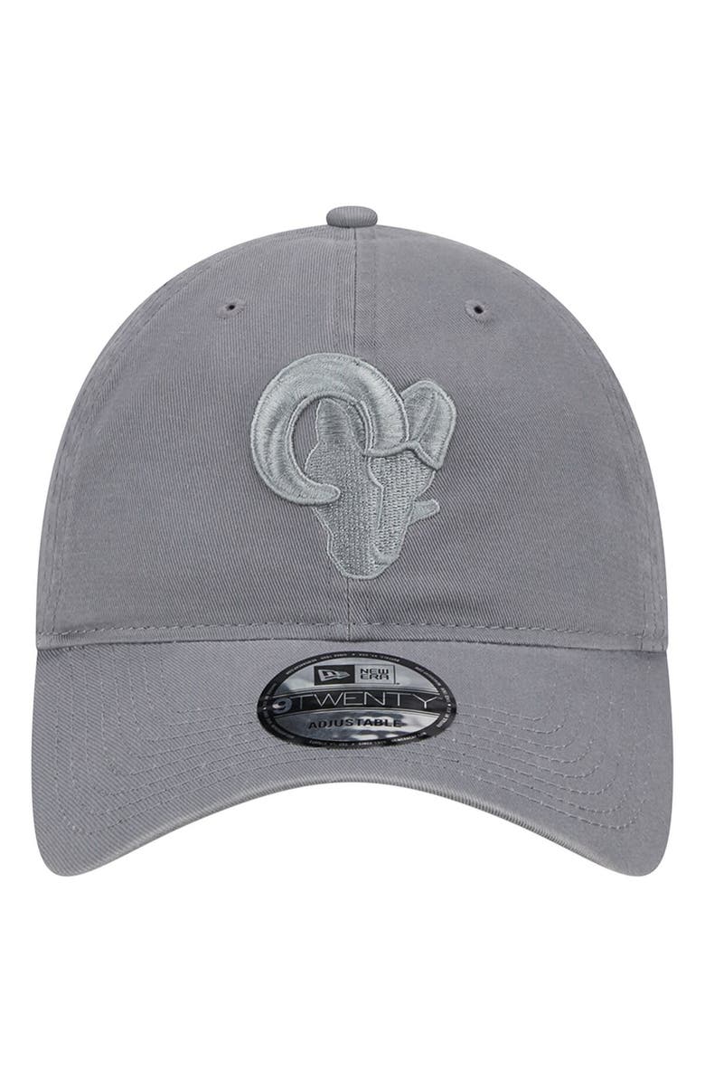 New Era Men's New Era Gray Los Angeles Rams Color Pack 9TWENTY Adjustable Hat, Alternate, color, 