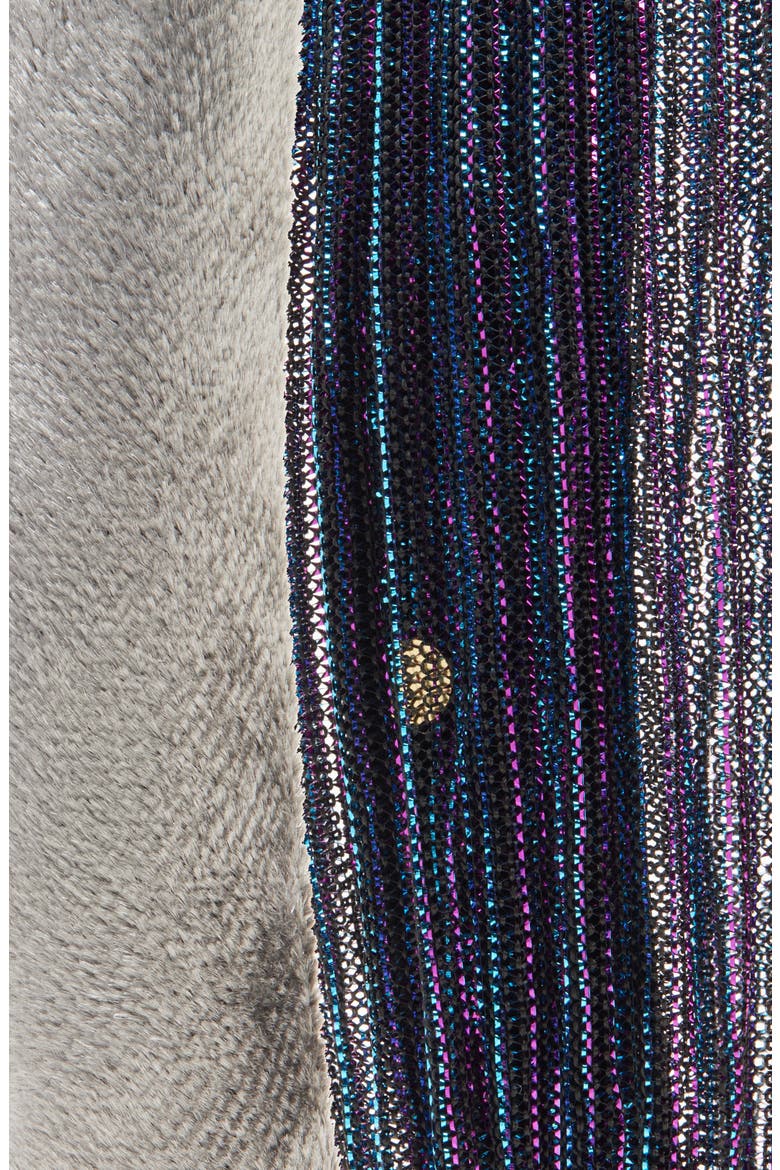 Kids' Set of 2 Plissé & Velvet Headbands, Alternate, color, GREY MULTI