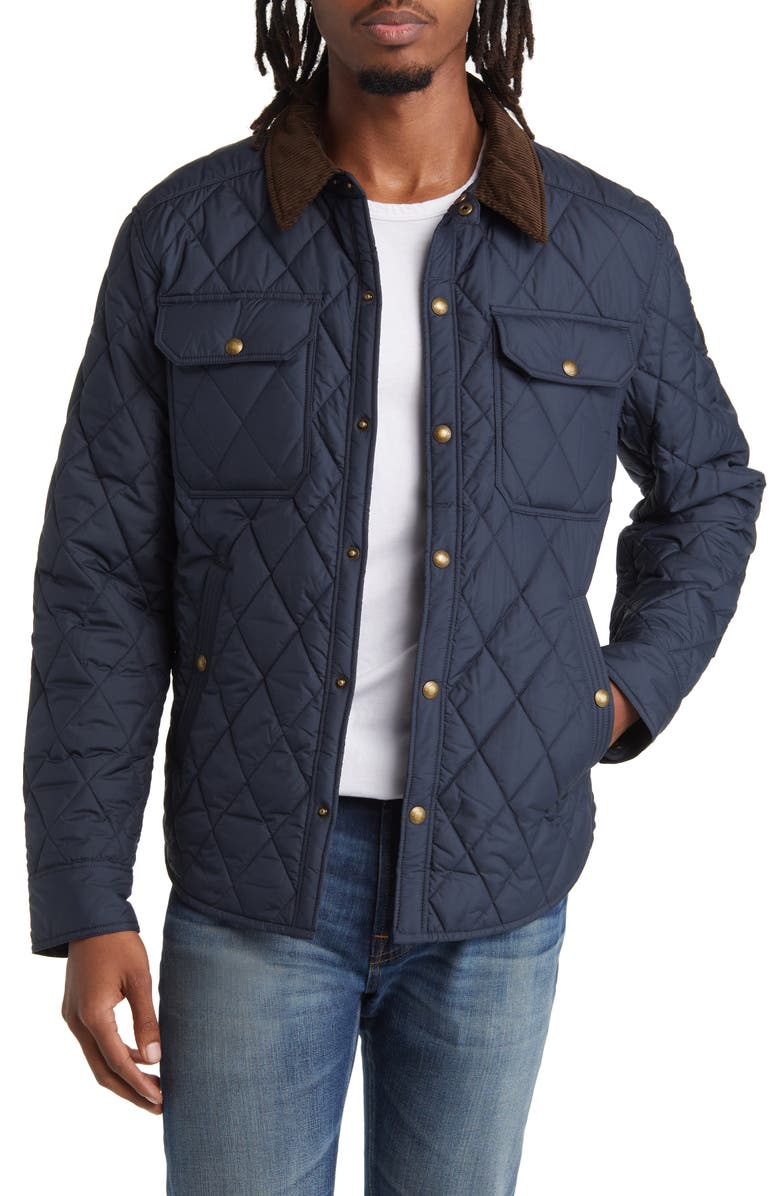 Polo Ralph Lauren Corduroy Collar Quilted Jacket, Main, color, 
