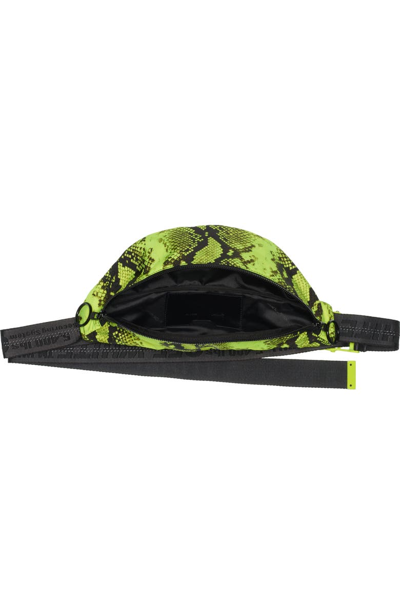 Off-White Python Print Belt Bag, Alternate, color,