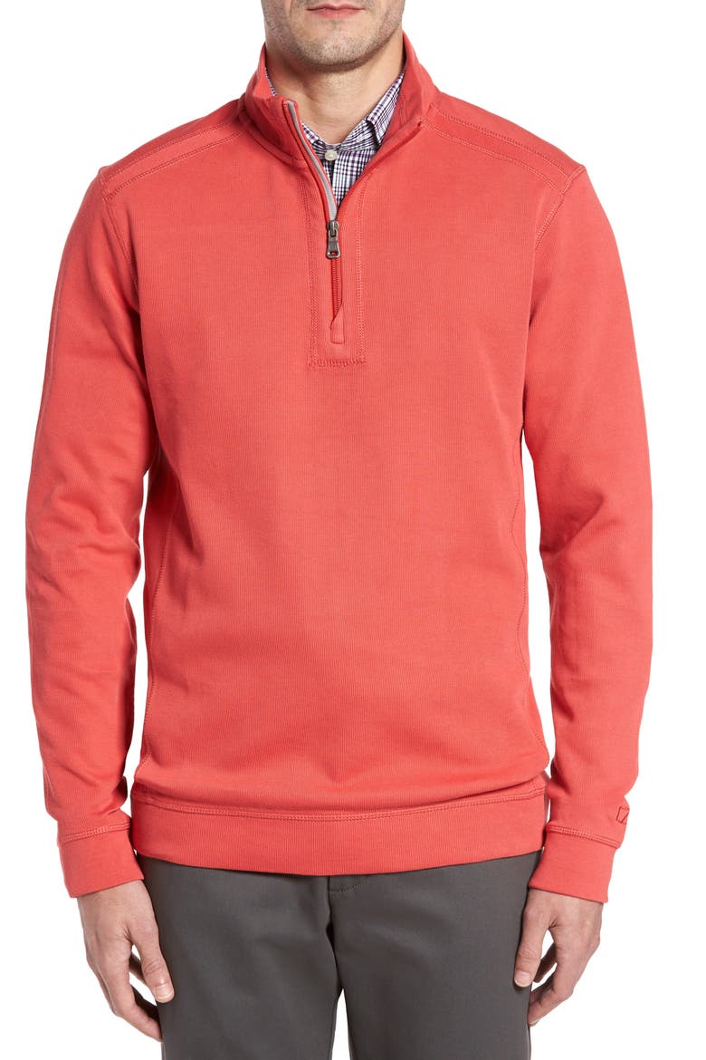 Bayview Quarter Zip Pullover, Main, color, SEDONA
