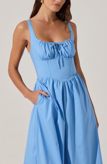 Plissé Maxi Dress