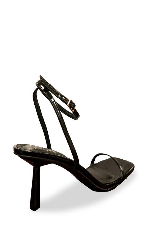 Chase & Chloe Chase And Chloe Richie Ankle Strap Sandal In Black