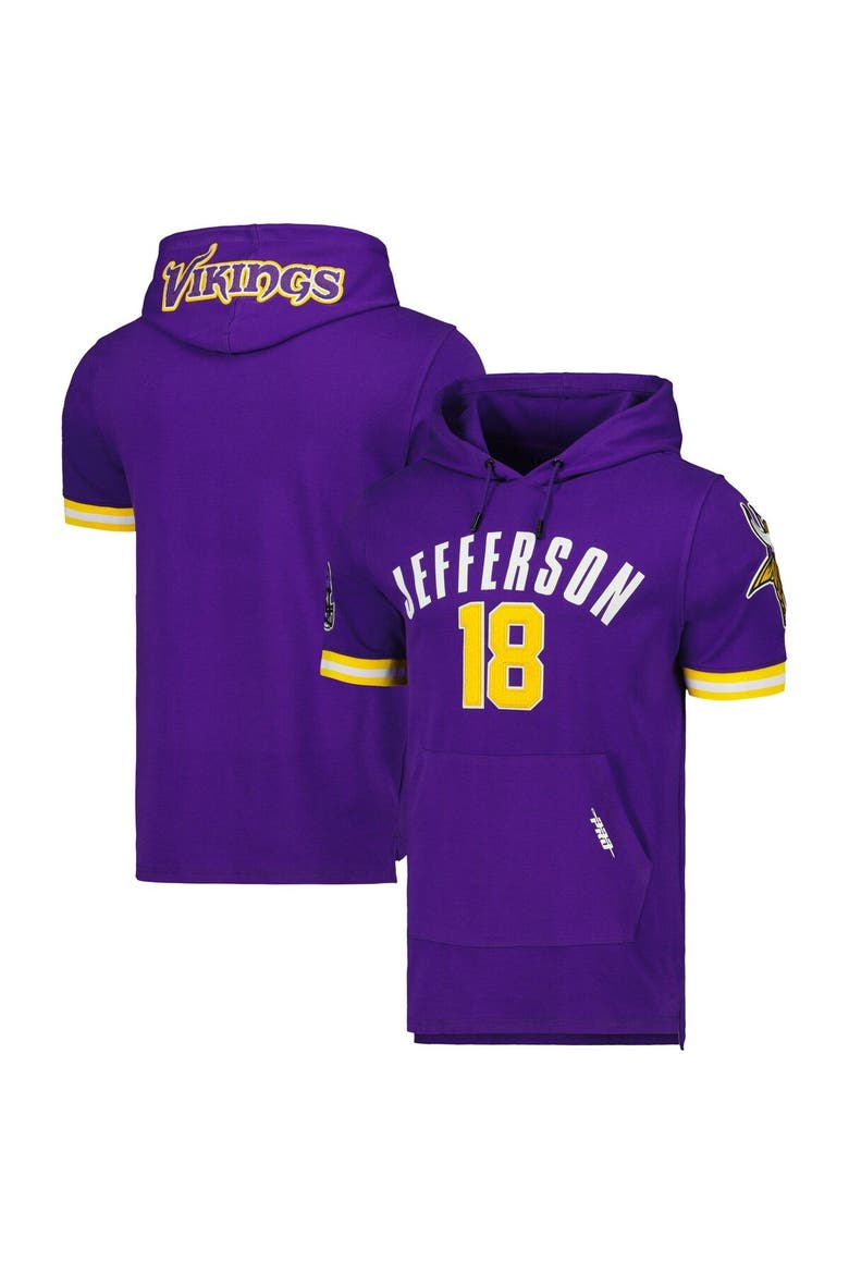 Men's Pro Standard Justin Jefferson Purple Minnesota Vikings Player Name & Number Hoodie T-Shirt, Main, color, Purple