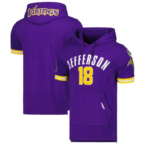 Men's Pro Standard Justin Jefferson Purple Minnesota Vikings Player Name & Number Hoodie T-Shirt