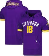 PRO STANDARD Men's Pro Standard Justin Jefferson Purple Minnesota Vikings Player Name & Number Hoodie T-Shirt