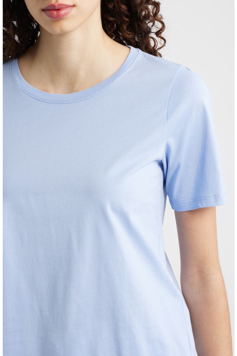 Crewneck Organic Cotton T-Shirt, Alternate, color, MYRTL