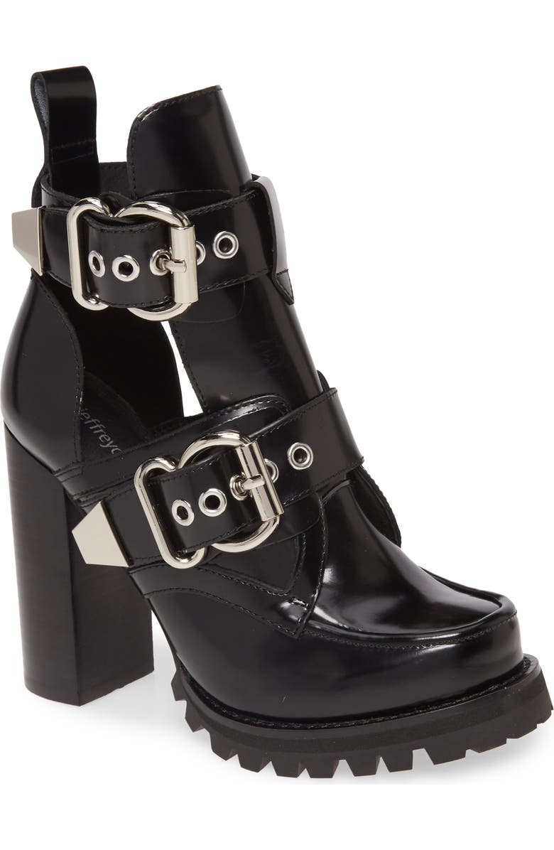 Jeffrey Campbell Craven Buckle Strap Bootie, Main, color,